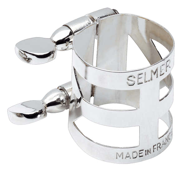 Selmer Ligature Sax Ténor Argentée (Bec Métal)