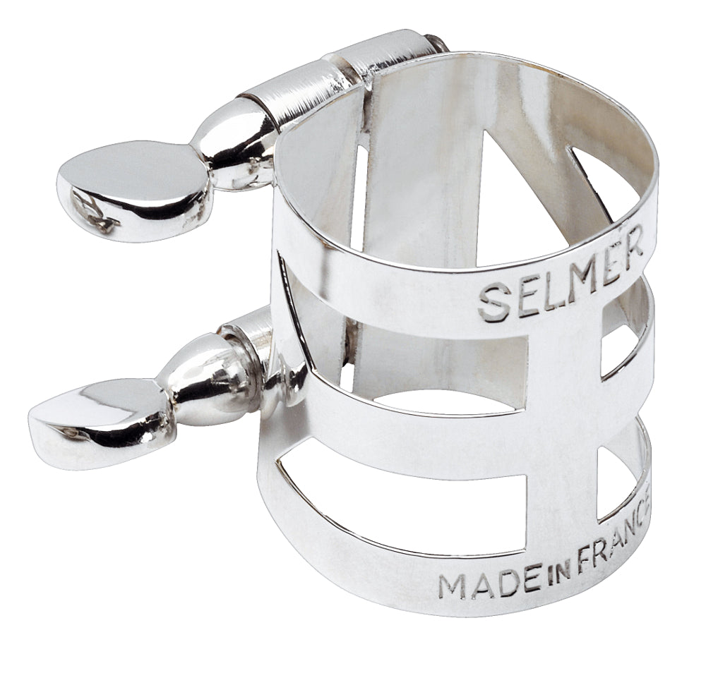 Selmer Ligature Sax Ténor Argentée (Bec Métal)