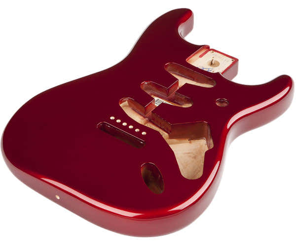 CLASSIC 60'S STRATOCASTER SSS ALDER BODY VINTAGE BRIDGE MOUNT, CANDY APPLE RED