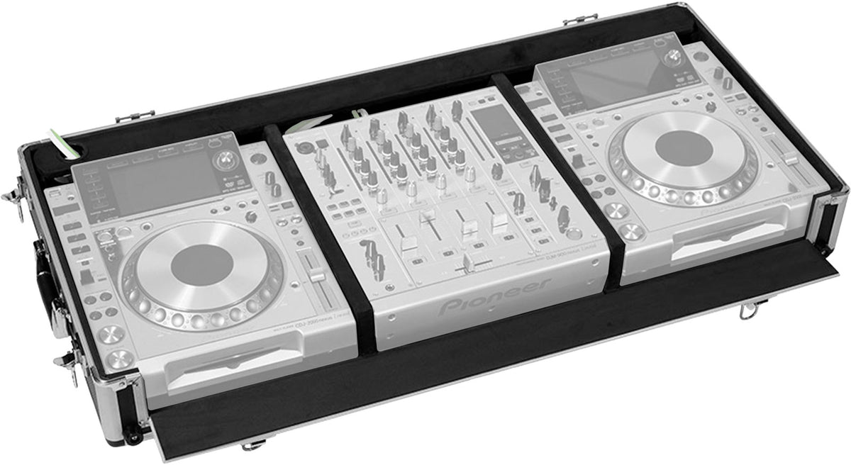 Case Régie 12'' XDJ1000 MKII et DJM750 W Silver