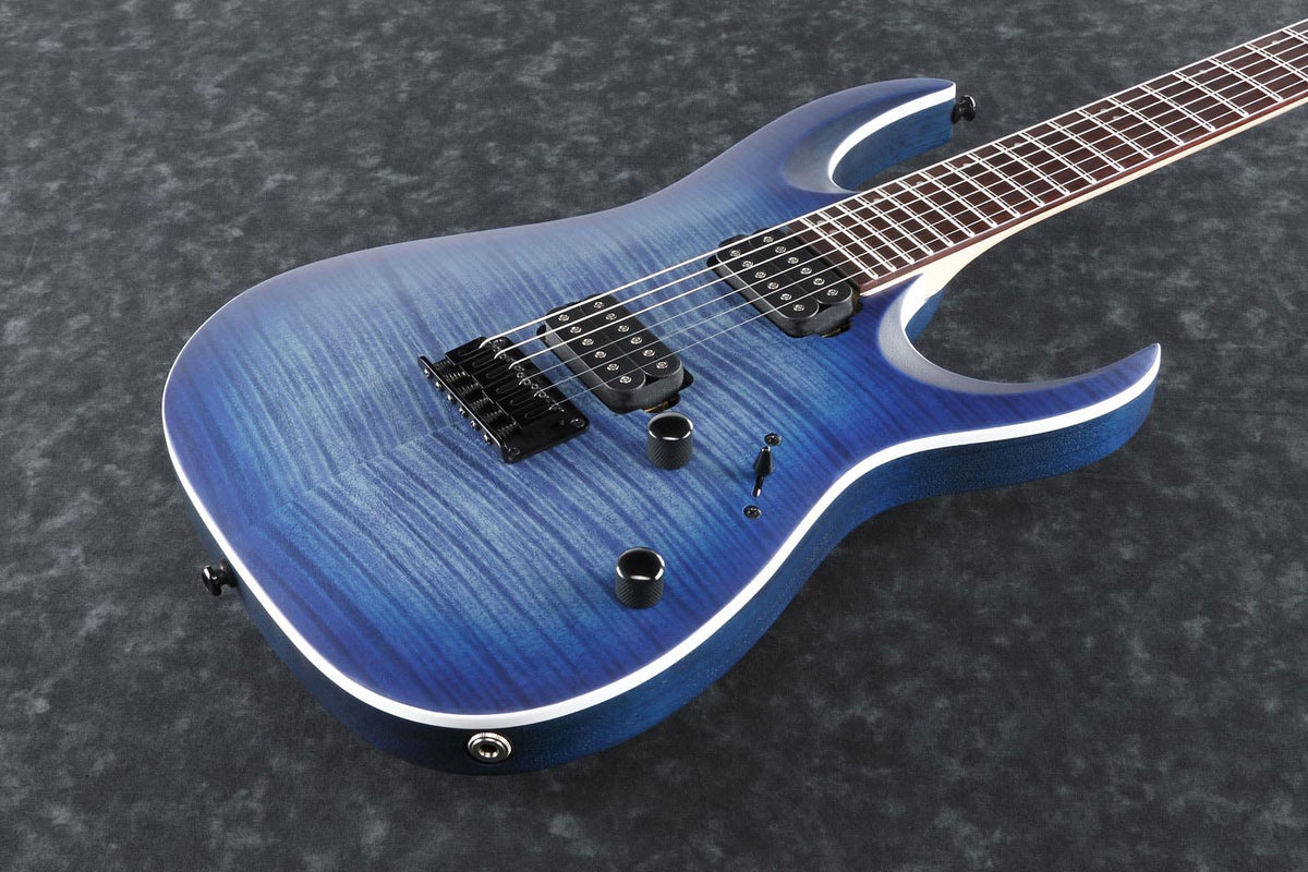 RGA42FM-BLF Blue Lagoon Burst Flat Axe
