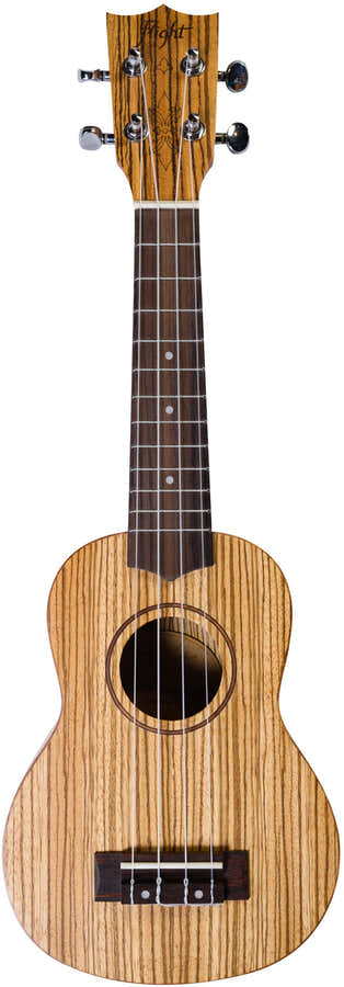 Flight: DUS322 Soprano Ukulele - Zebrawood (+ Bag)