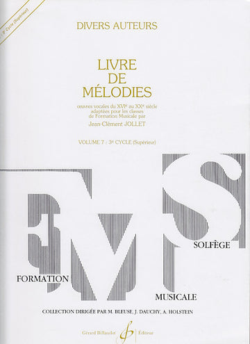 JOLLET JEAN-CLEMENT - LIVRE DE MELODIES VOL.7