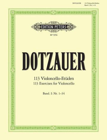 Dotzauer Friedrich - 113 Exercices Vol.1 (N° 1-34) - Violoncelle