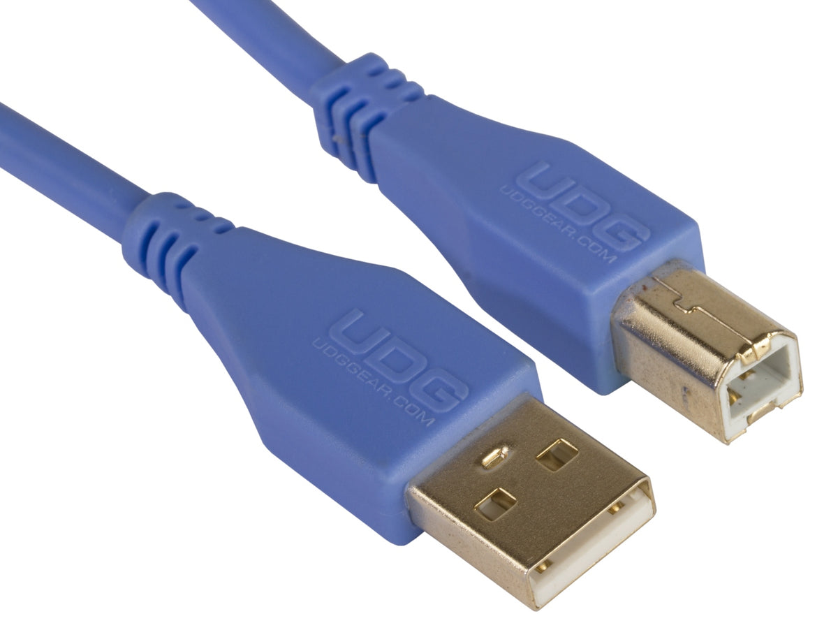 U 95001 LB - Câble USB 2.0 A-B BleuDroit 1m