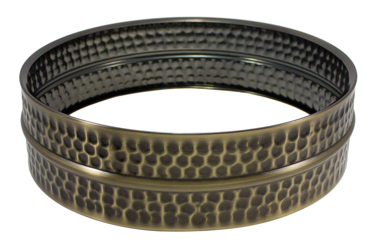 14X4 Fût Laiton Martelé Nickel Noir (brass)