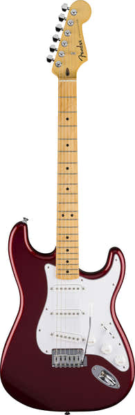 Fender Standard Stratocaster MN White Pickguard Candy Cola