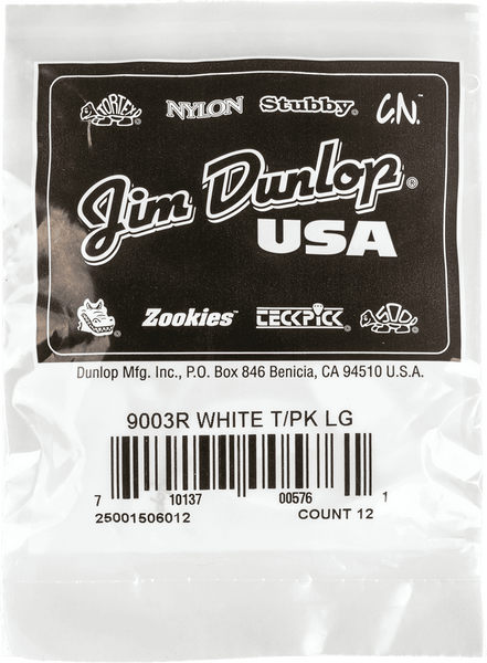 Dunlop 12 x Pouces Blancs Larges