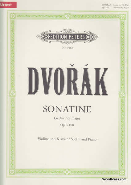Antonin Dvorak Sonatina In G Op. 100