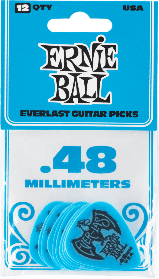 Médiators Everlast Sachet de 12 Bleu 0,48Mm