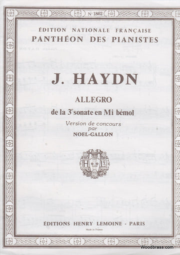 Haydn Joseph - Allegro (3eme Sonate) - Piano