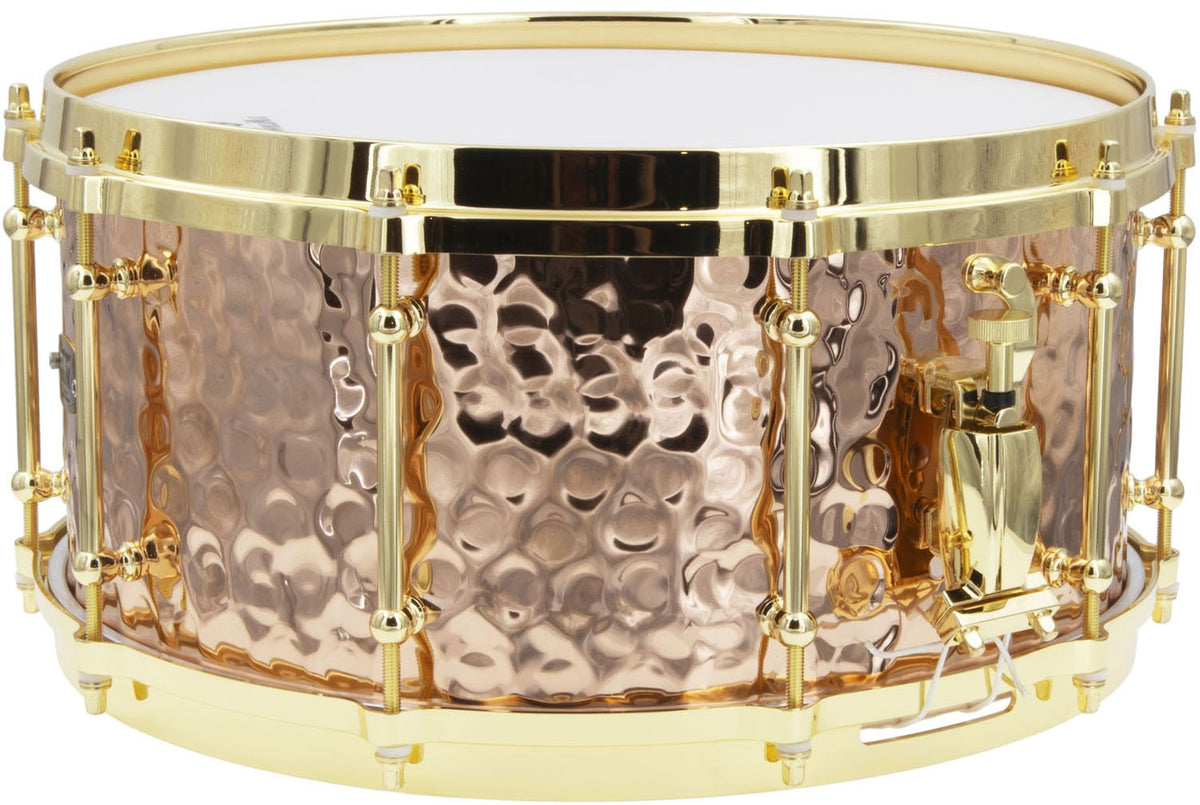 BZH-6514DHBR - Caisse Claire 14" x 6.5" - Fût Bronze Martelé - Cercle Moulé