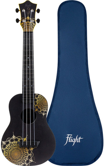TUC40 Travel Concert Ukulele - Gold Mandala