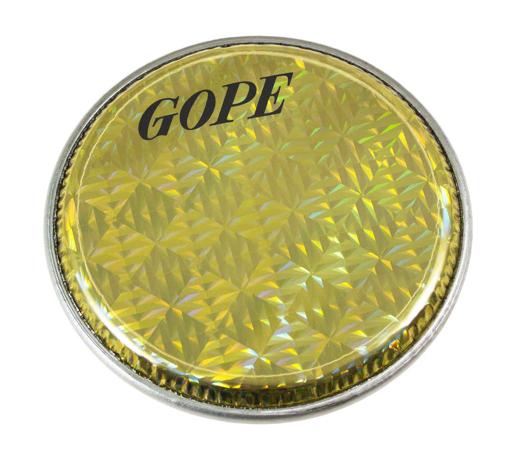 HHOL10-y - Peau Double Holographique 10" Jaune