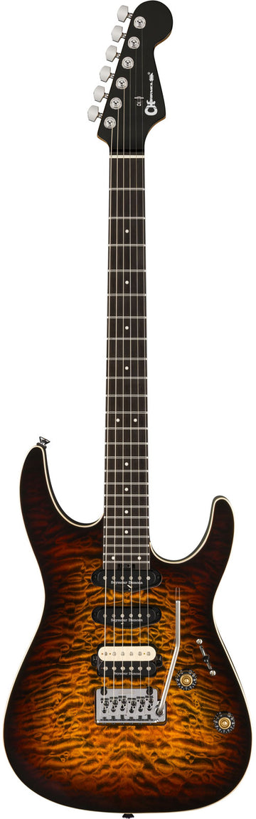Pro-Mod Plus Dinky DK24 HSS 2PT EB QM Ebo Amber Tiger Eye