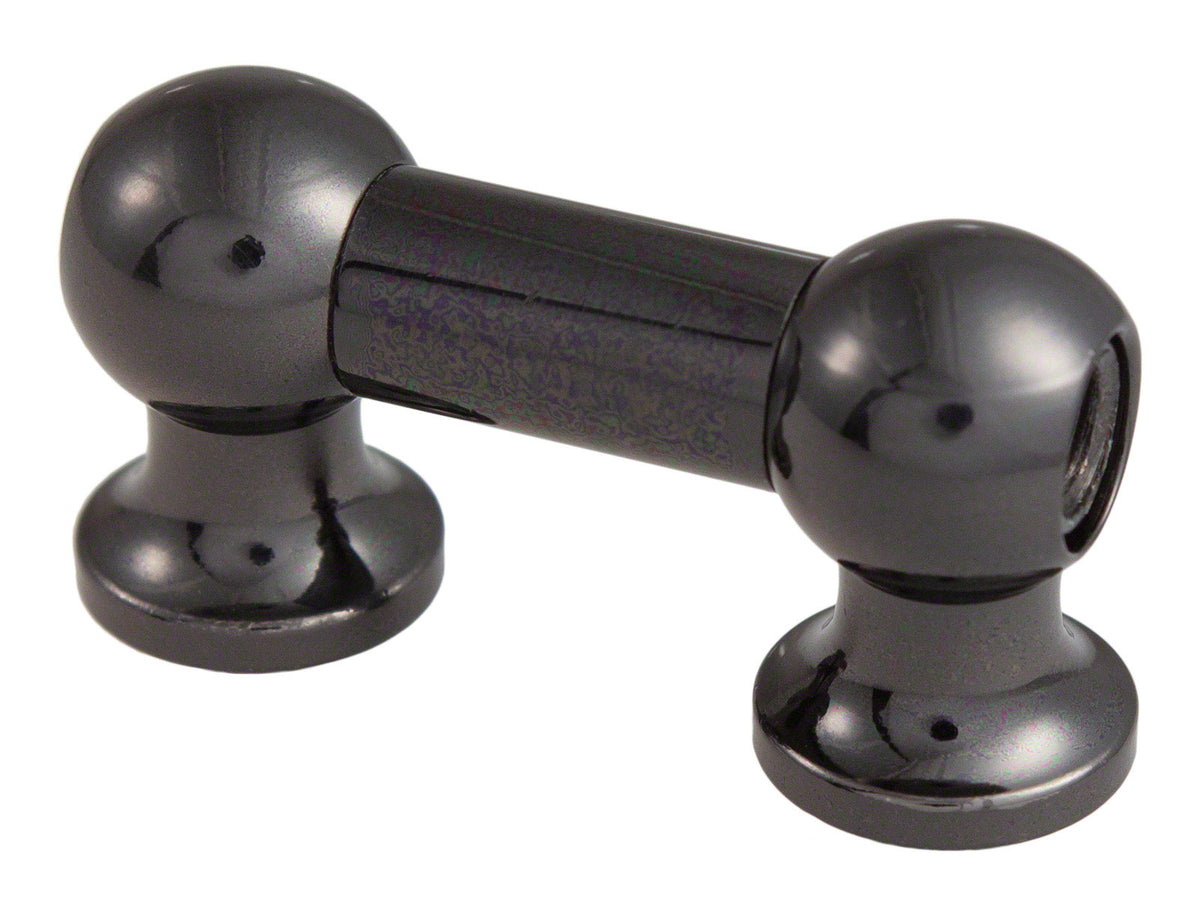 TL12D25-Bk Coquille Tube 25mm Noir Double Tirant (X1)