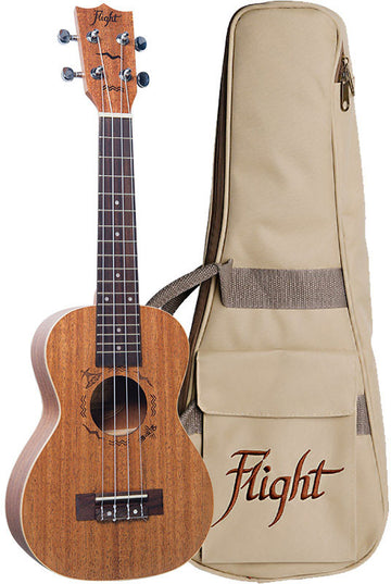 Flight: DUC323 Mahogany Concert Ukulele (With Bag)