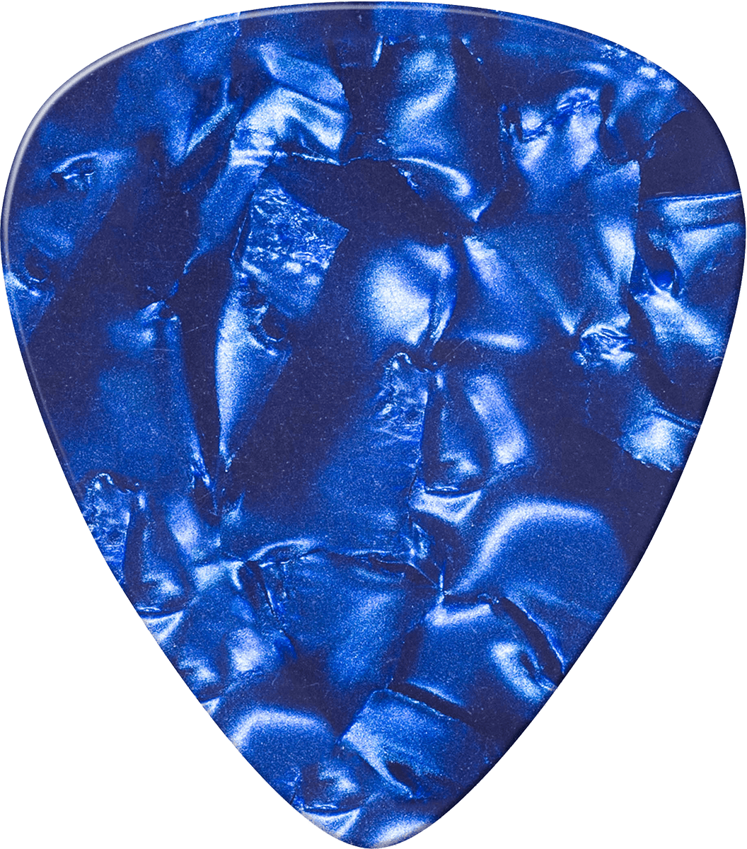 12 x Thin Genuine Celluloid Perloid Blue