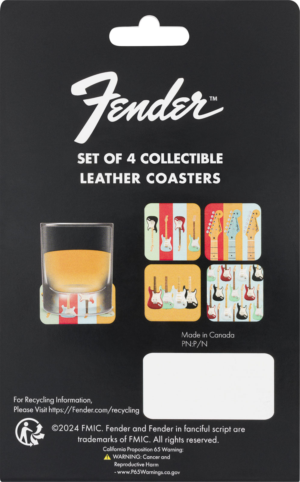 Fender Stratocaster Set de Sous-verres au Design Modern