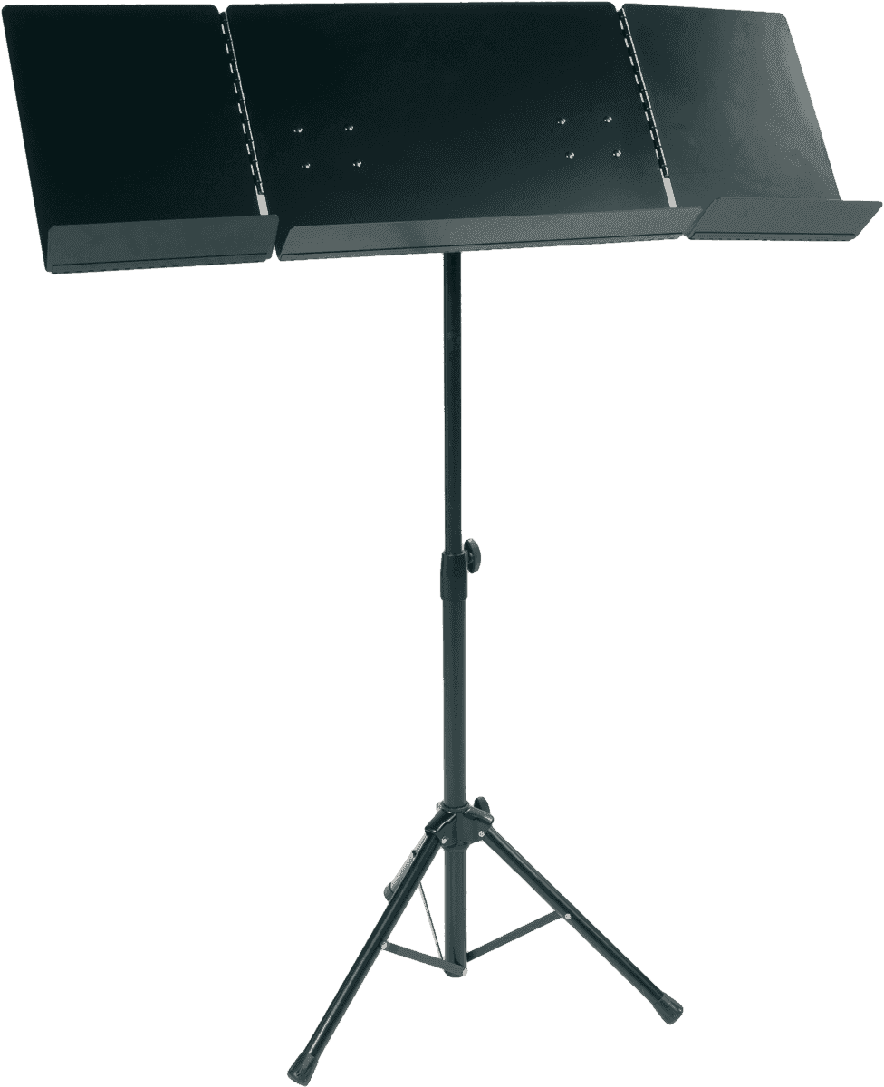 RTX Puvx Pupitre D'orchestre 2 Volets Pliables - Noir