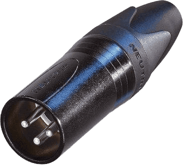 NC3MXX-bag - Fiches XLR Male Noire - 3 Points