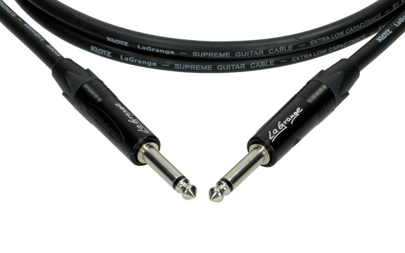 LA-grange Câble Instr. Noir 3M Jack Mono - Jack Mono
