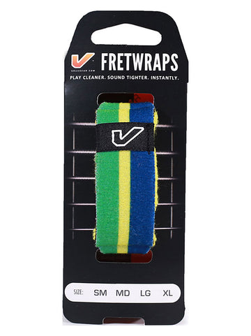 FretWraps World Flags Green-Yellow-Blue - Large