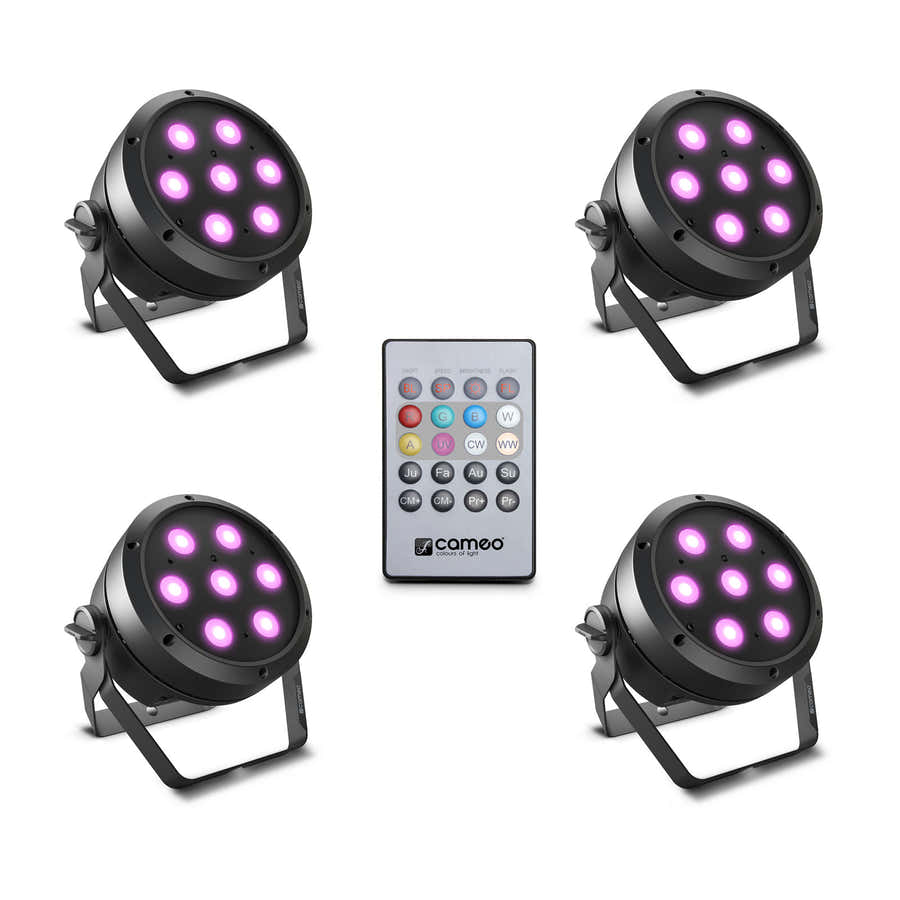 Root Par 4 Set 1 - Set Compos De 4 X CLROOTPAR4 Avec Tlcommande Infrarouge