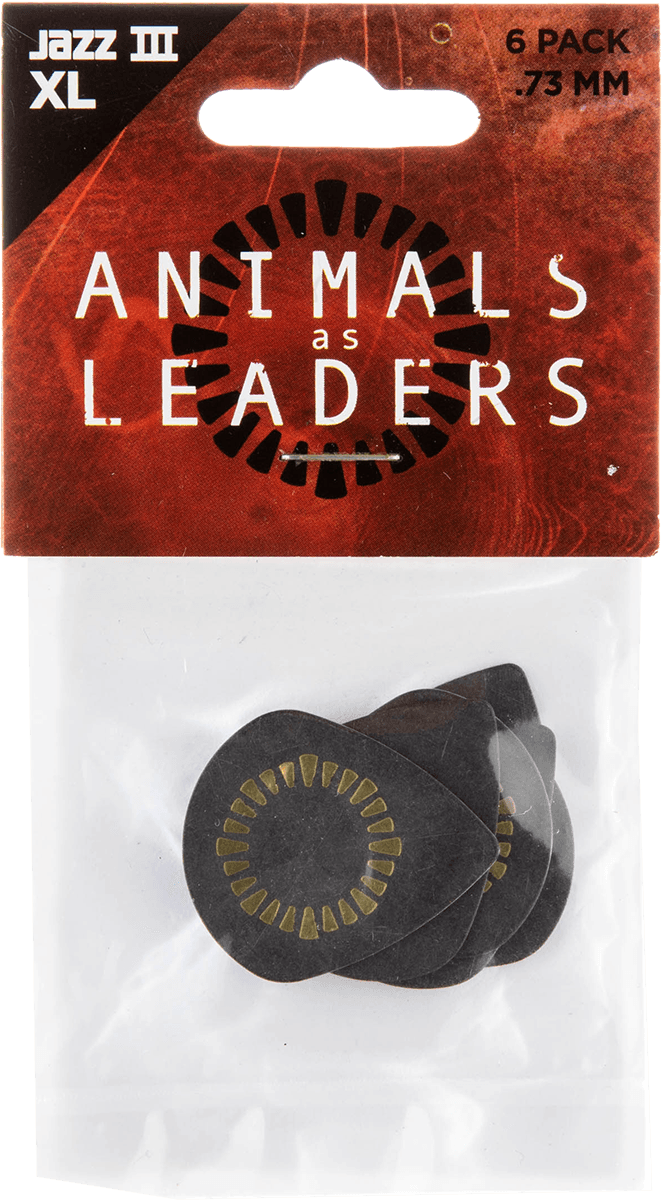 6 x 0,73mm Animal As Leaders Tortex Jazz III XL Noir