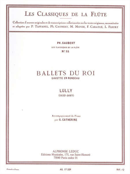 Lully: Ballets du Roi Gavotte en Rondeau -