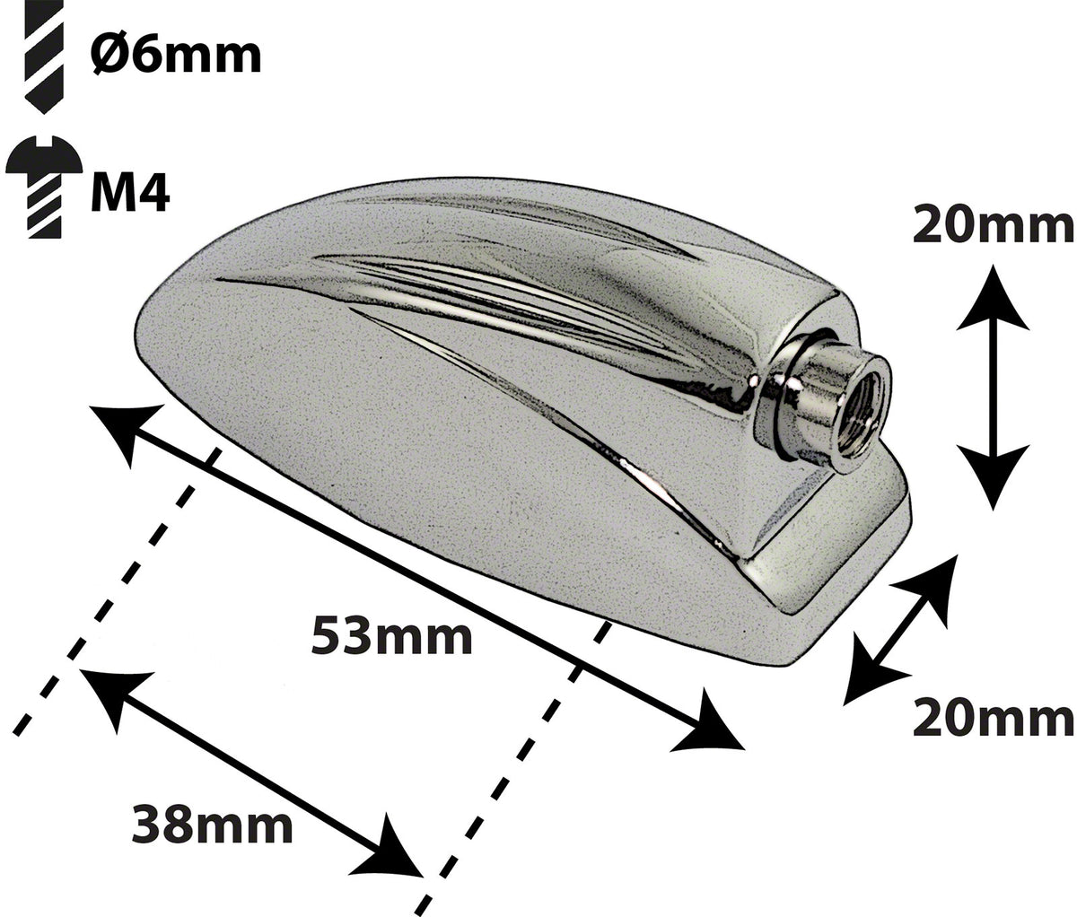 L6SDTT - Coquille Caisse Claire / Tom - 38mm (X1)