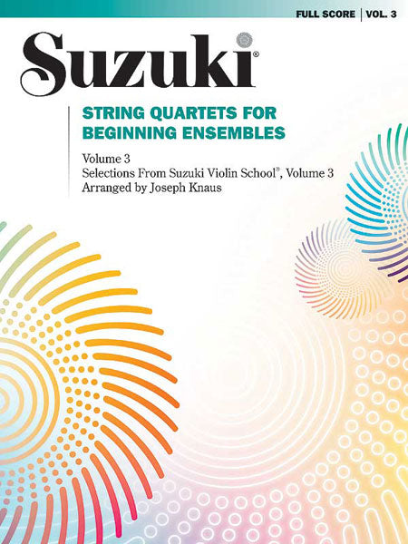 Alfred Publishing Suzuki String Quartets Vol.3