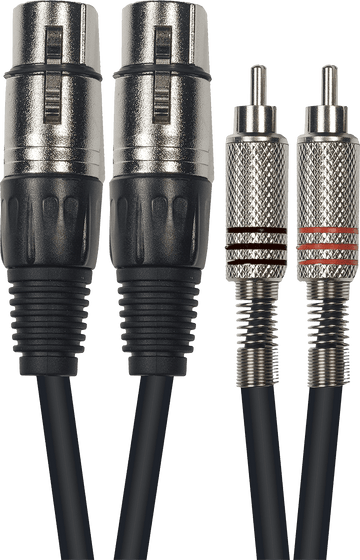 Cordon 2 XLR Fem. 2 RCA 3 M