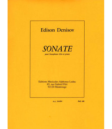 Denisov Edison - Sonate - Saxophone Alto & Piano