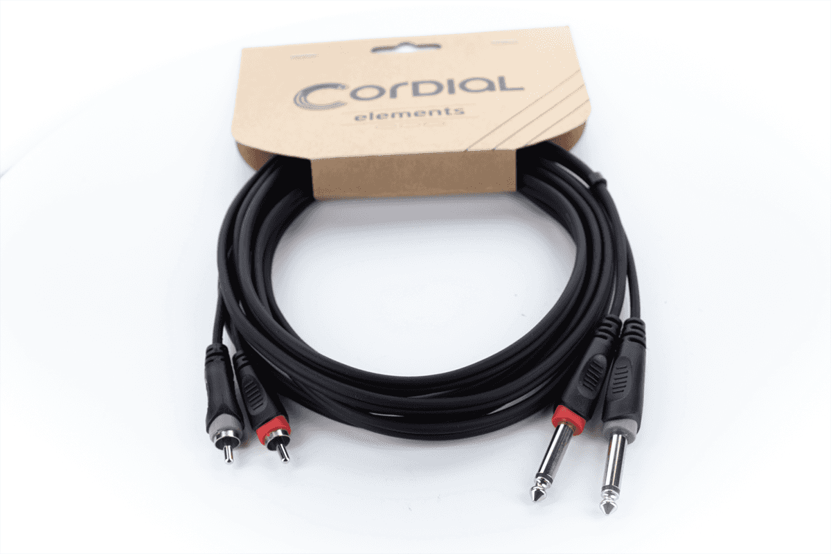 Câble Audio Double Jack Mono - RCA 1 M