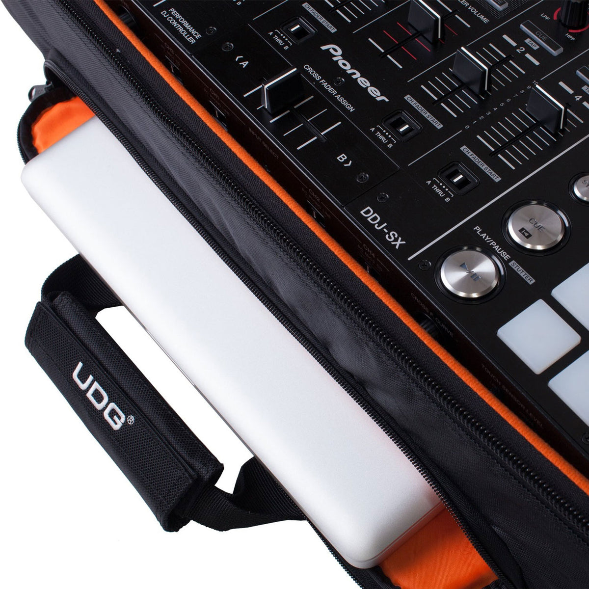 U 9104 BL-or - Ultimate Midi Controller Backpack Large Black/Orange inside MK2