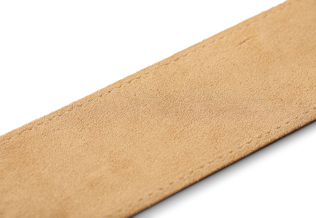 4101-25 Strap Chocolate Brown Leather Suede Back 2.5"