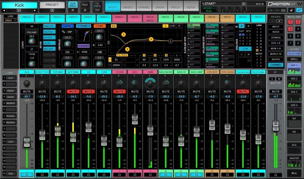 Waves Emotion LV1 Live Mixer 64 ST CH