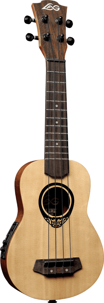 Tiki Baby Tku150Se Ukulele Baby-Soprano Slim Arched Back Électro
