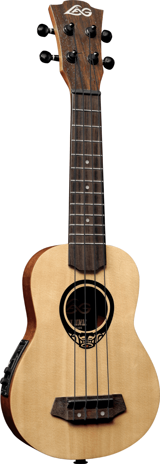 Tiki Baby Tku150Se Ukulele Baby-Soprano Slim Arched Back Électro