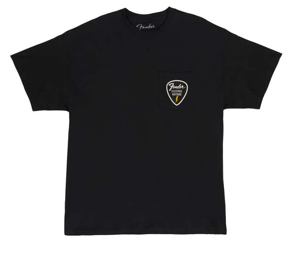 Fender "M" Pick Patch Pocket Tee Black