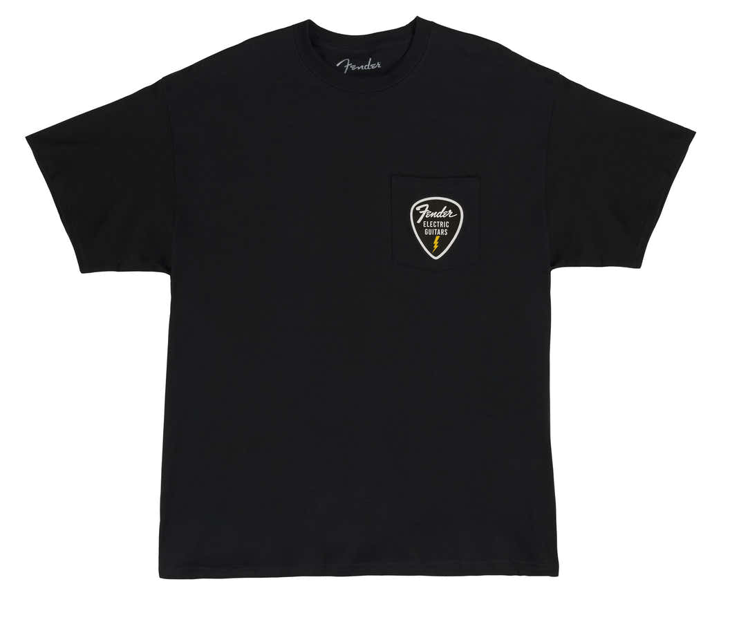 "M" Pick Patch Pocket Tee Black