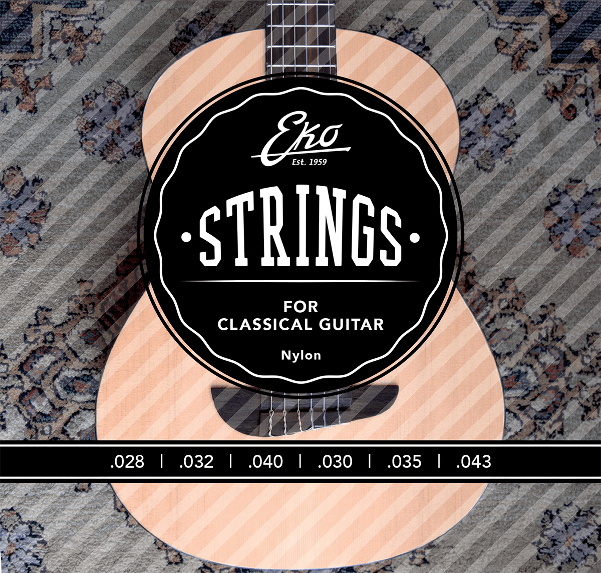Cordes guitares Eko