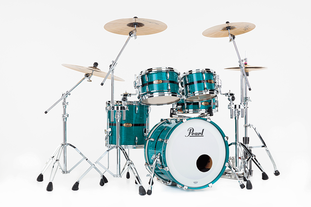Masters Maple Pure 20 GYROLOCK-l Aqua Turquoise Stripe