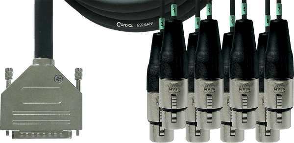 Câble D'interface SUB-D/8 XLR Femelles - 1,5 M