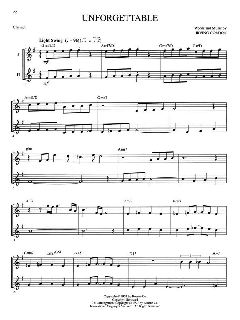 Great Jazz Duets - Clarinette