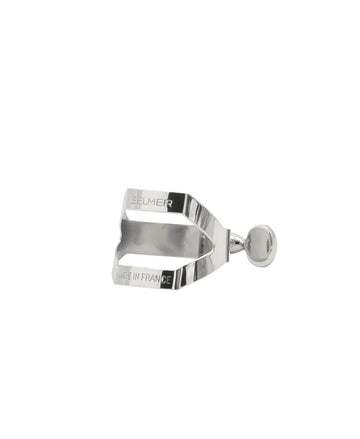 Ligature Sax Alto Argentée (Bec Ébonite)