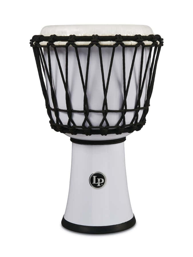 LP1607WH Djembe World 7-inch Rope Tuned Circle Blanc