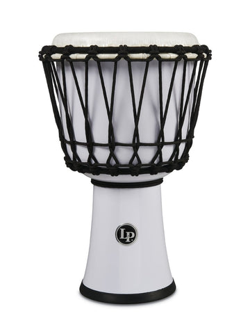 LP1607WH Djembe World 7-inch Rope Tuned Circle Blanc