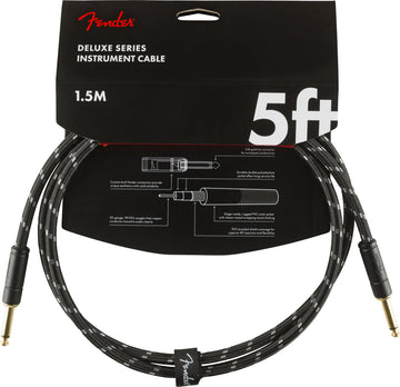 1,5m Deluxe Instruments Cable Black Tweed